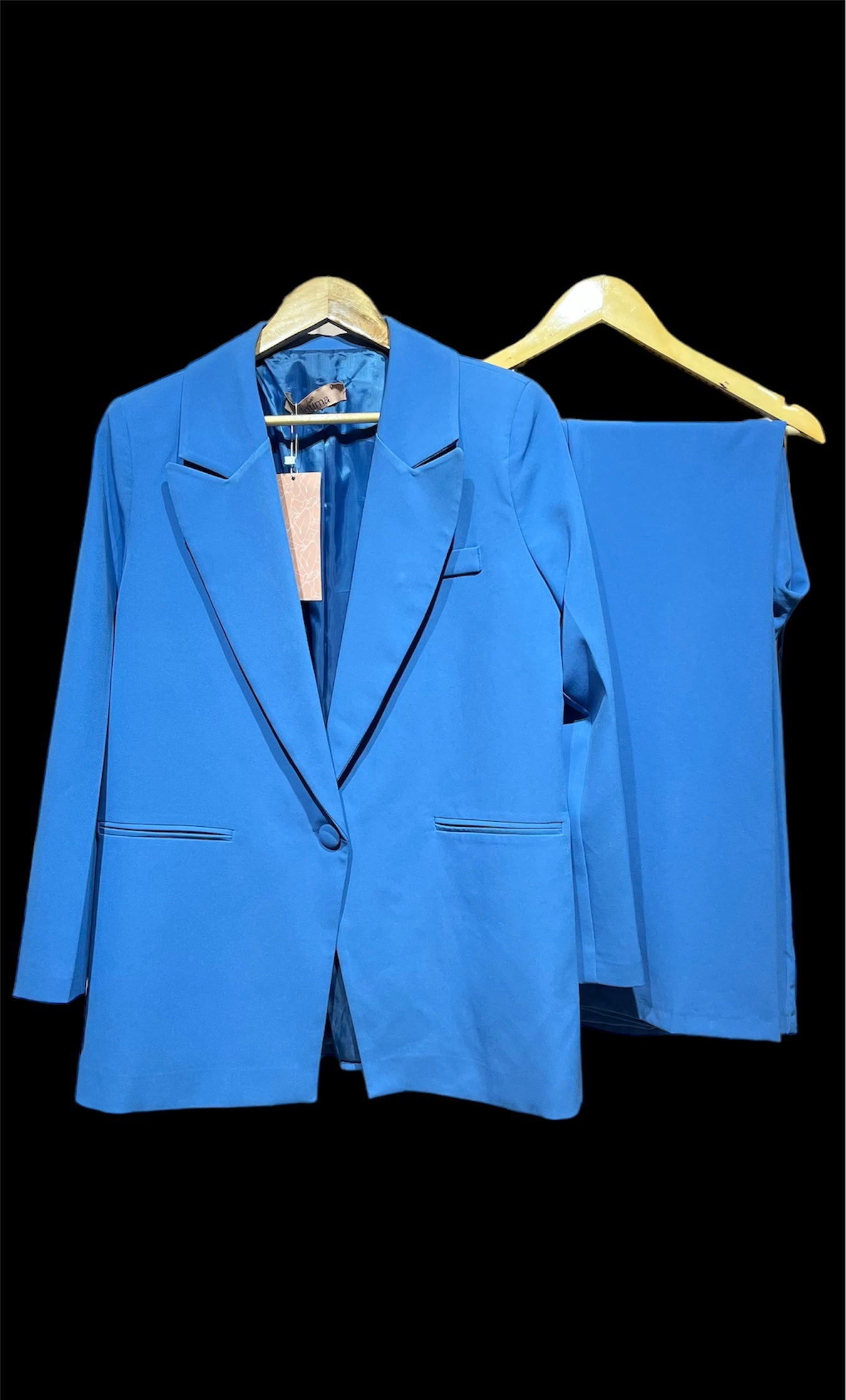 Solid Blazer Set