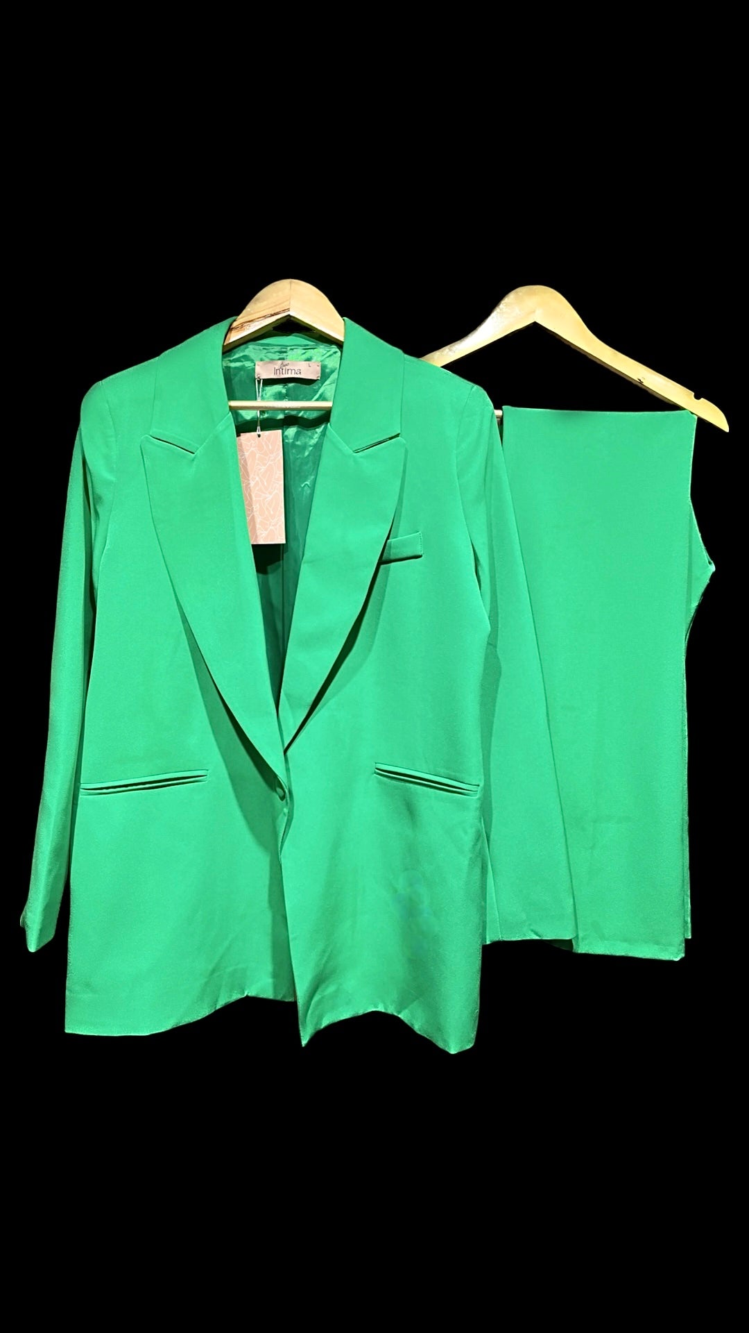 Solid Blazer Set