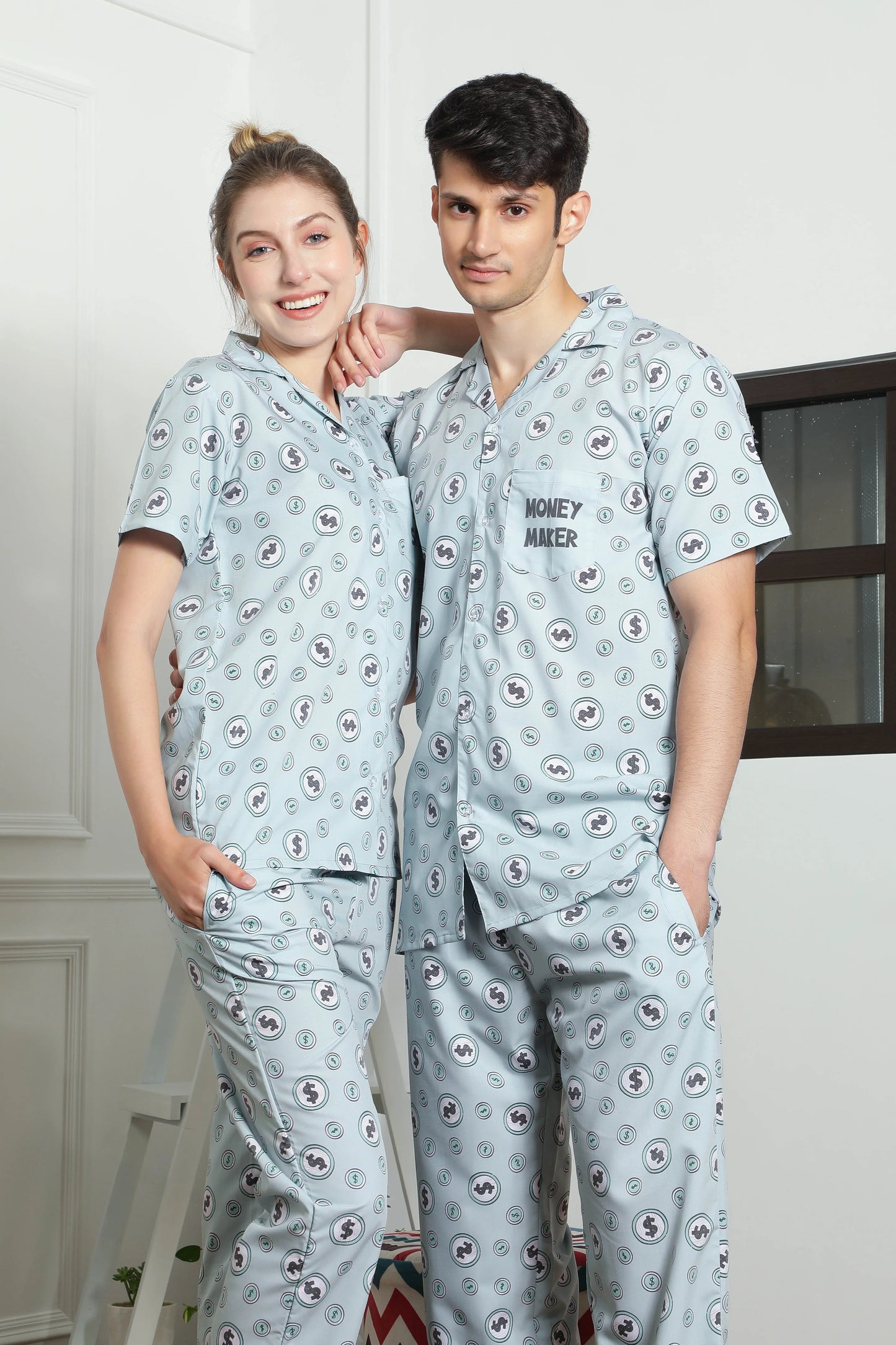 Money Maker - Spender Couple PJ Set