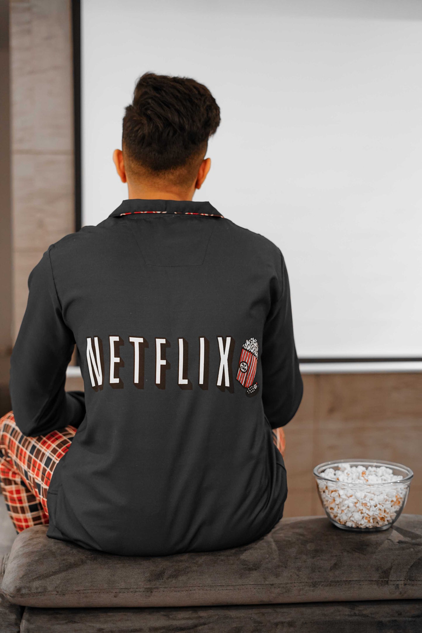 Netflix and Chill Couple PJ Set