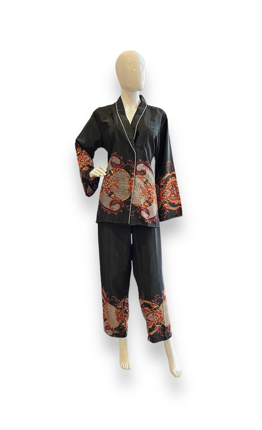 Black Mandala Pattern Loungewear